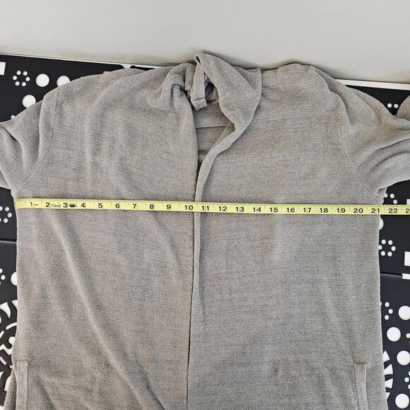 Barefoot Dreams Open Front Cardigan Sweater Long Neutral Taupe | Women's Medium - Picture 5 of 16